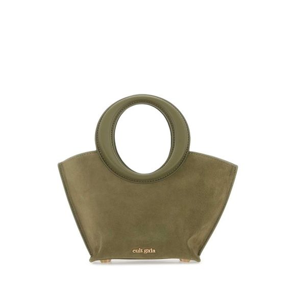 CULT GAIA Handbags - CULT GAIA Olive green suede mini Ansel handbag